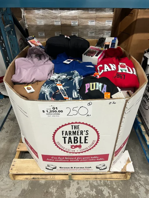 buy costco clothing pallets mexico