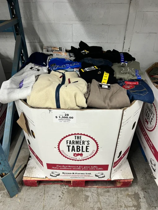costco men's clothing pallets