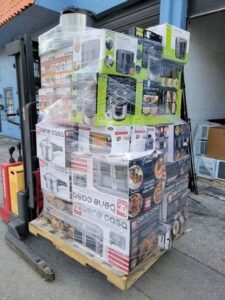 pallets de electrodomésticos